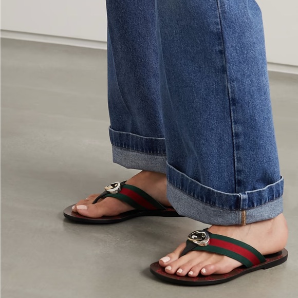 Gucci | Shoes | Gucci Kika Canvas Sandals | Poshmark